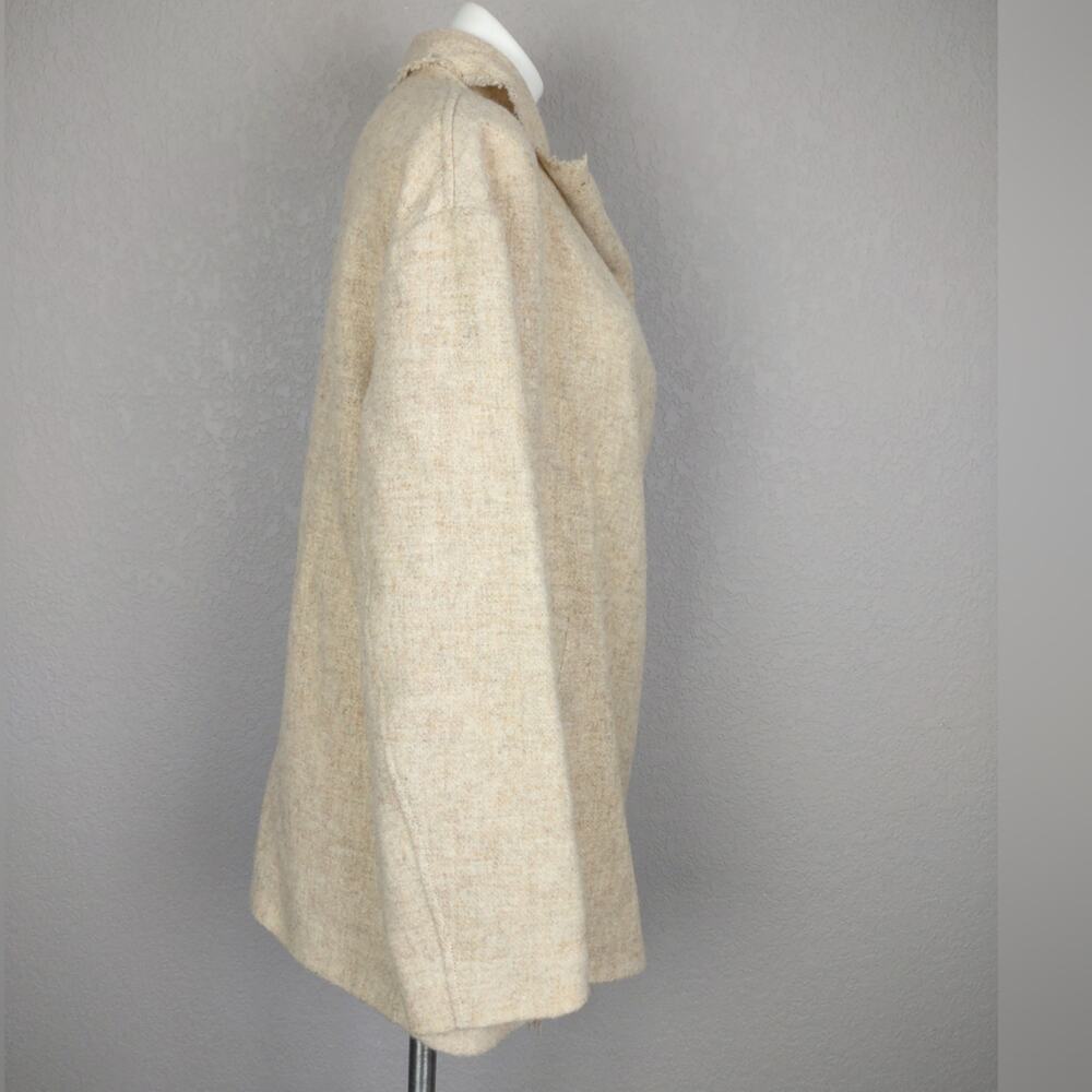ISABEL MARANT ÉTOILE Fleminigli Fringed Felt Blanket Wool Blend Jacket Size 38 - Picture 14 of 16